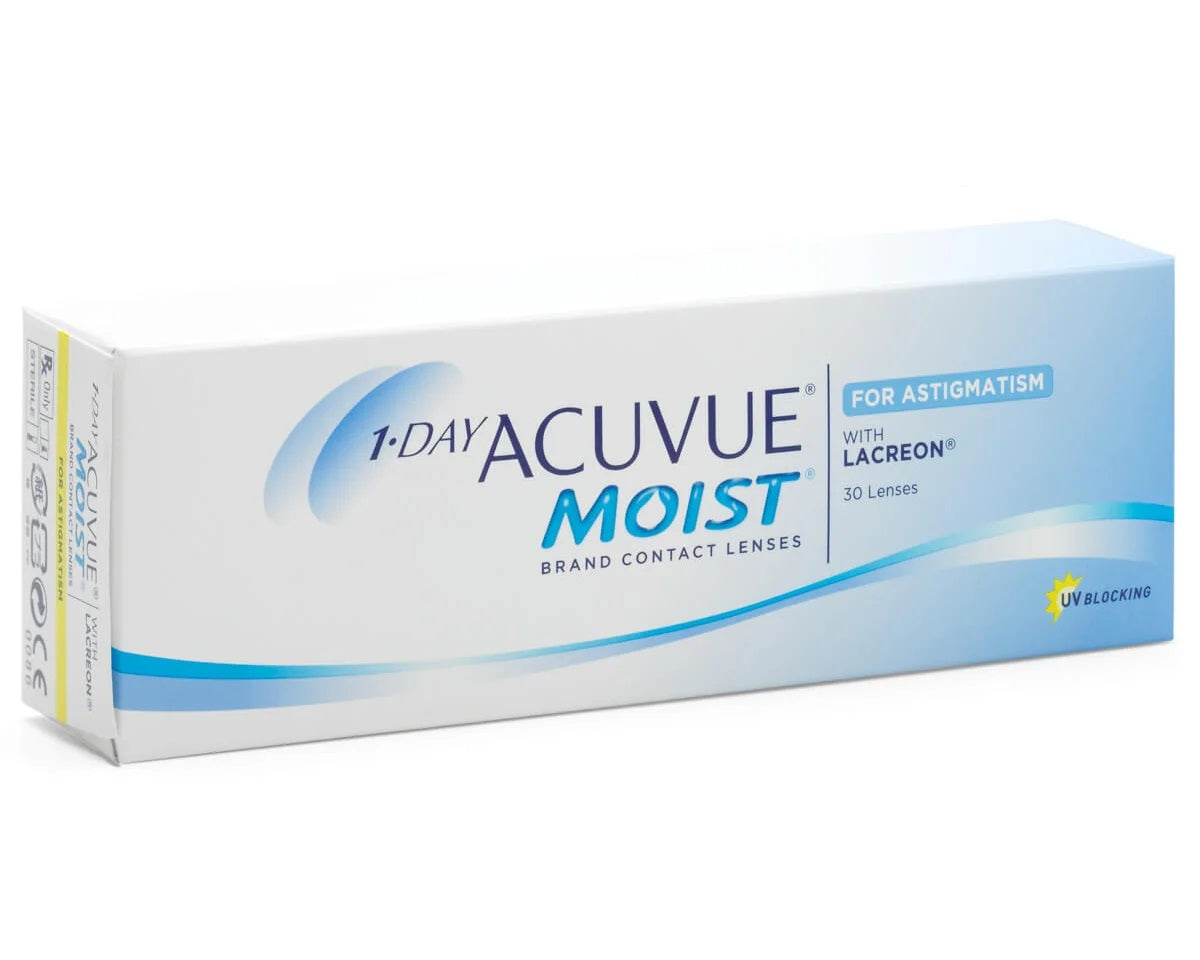 Acuvue : Acuvue 1 Day Moist Astigmatism - Daily - 4 Month Supply