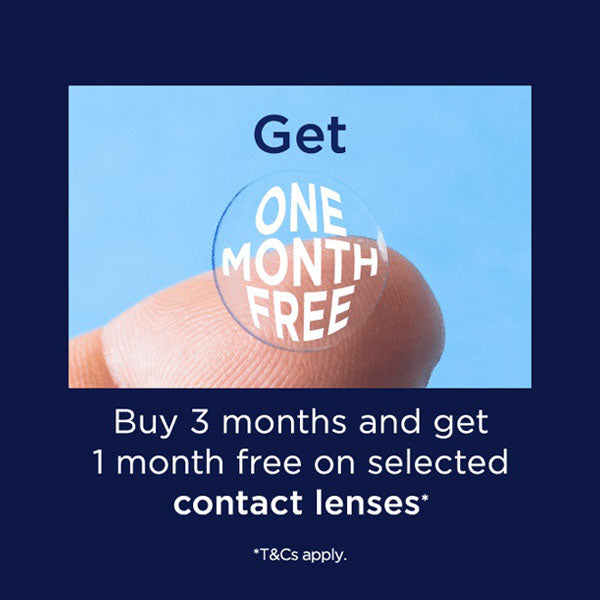 Get 1 month free contact lenses!