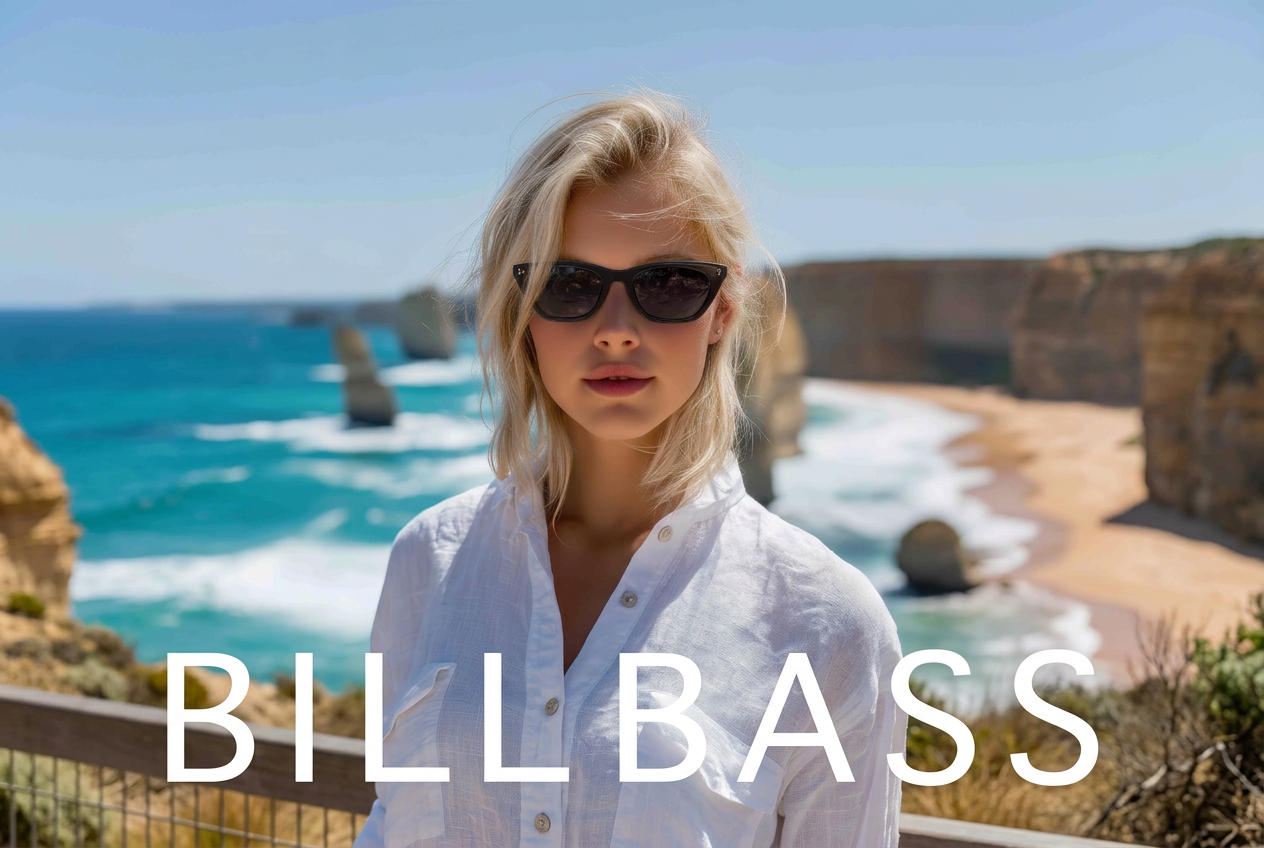 Lady wearing Bill Bass sunglasses