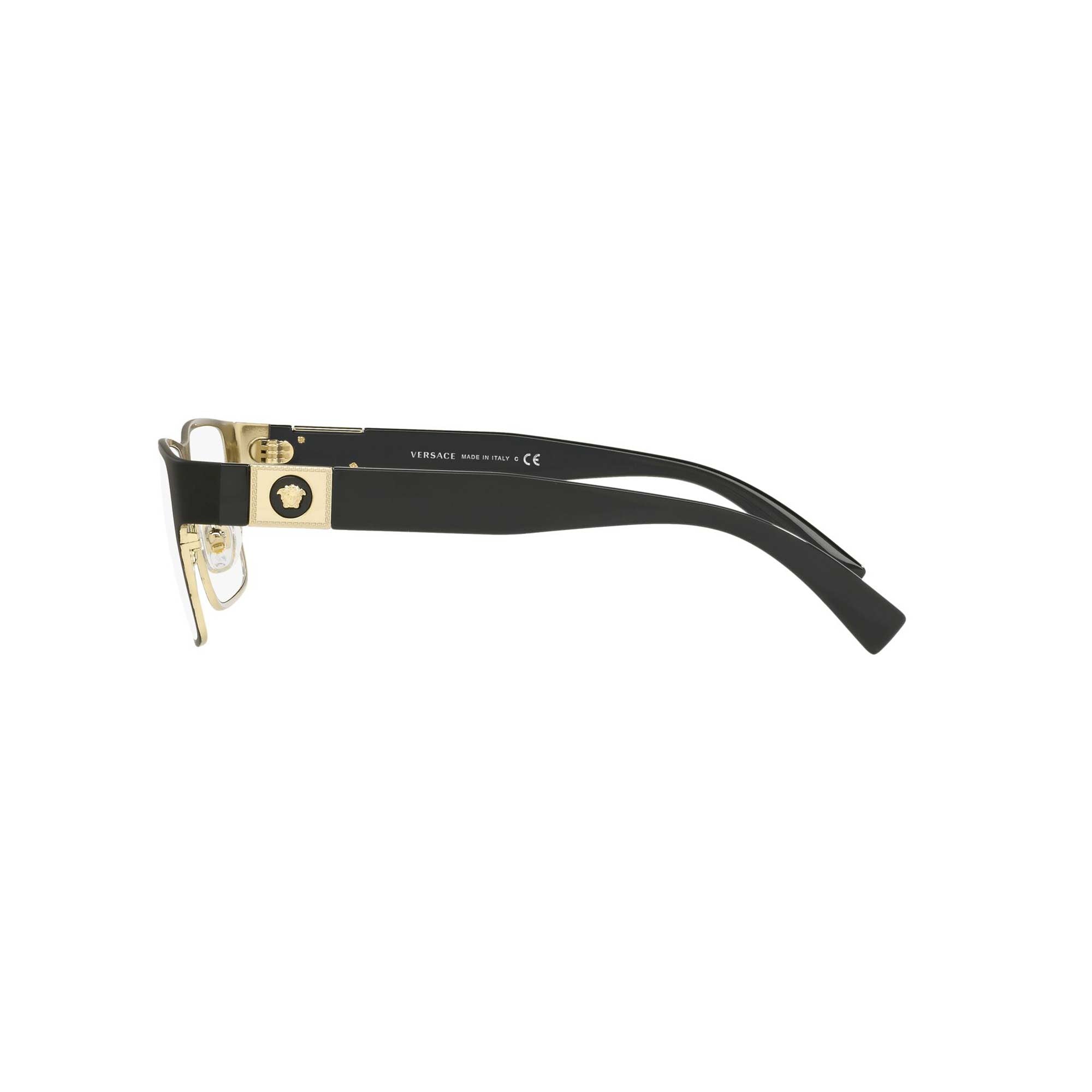 Versace eyeglasses black and hot sale gold