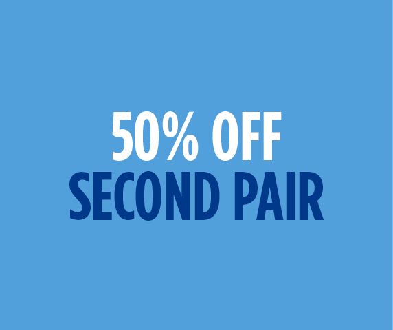 Designers - 50% off 2nd pair